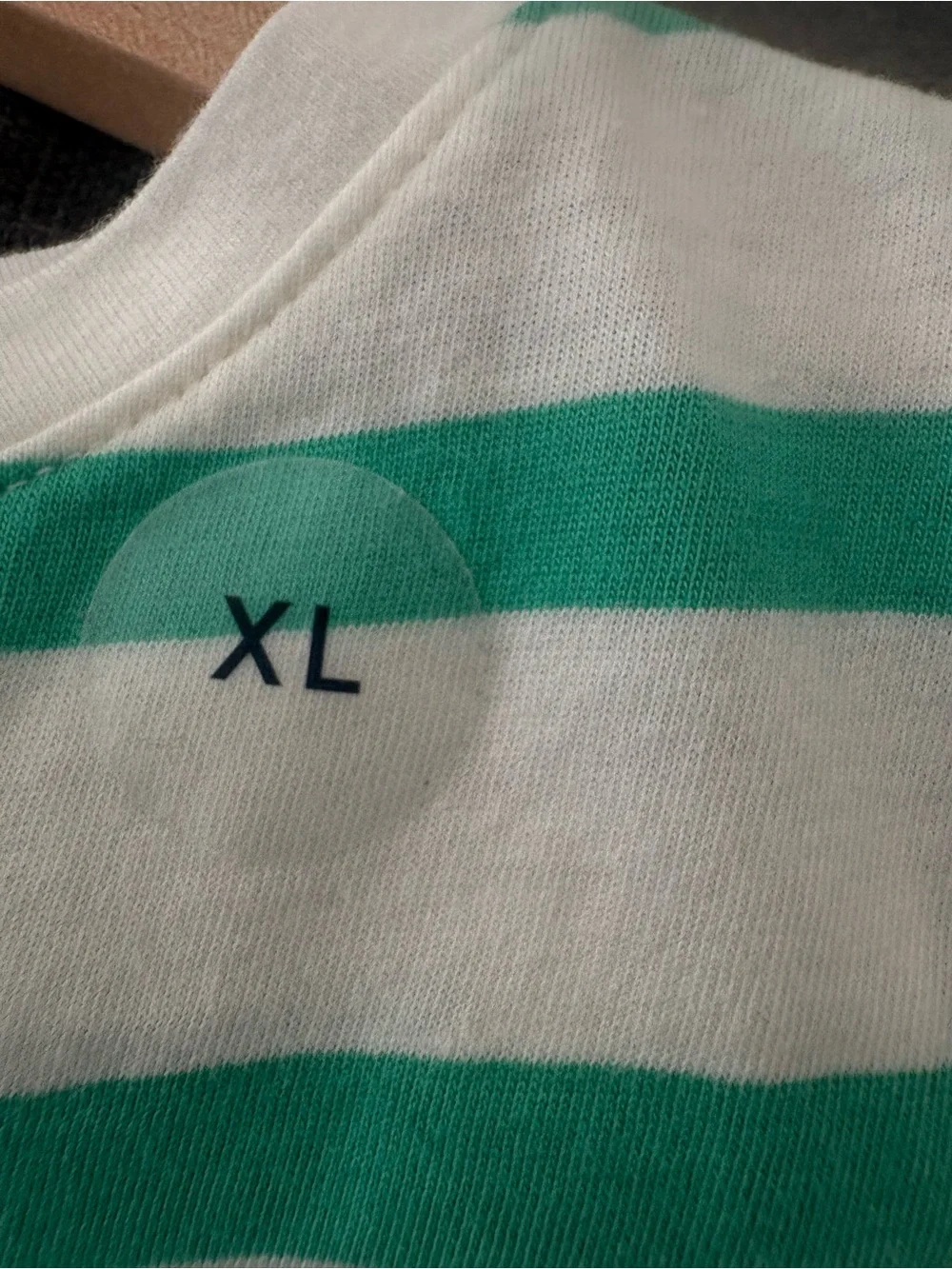 NWT GAP Striped Long-Sleeve Tee with Cherry Graphic Green, Blue & Pink Size XL